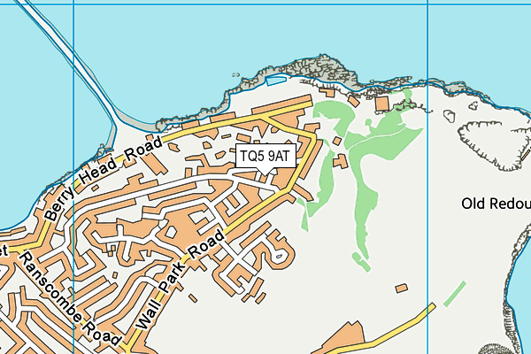 TQ5 9AT map - OS VectorMap District (Ordnance Survey)
