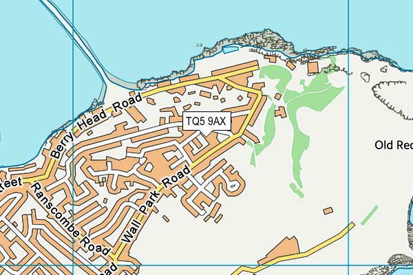TQ5 9AX map - OS VectorMap District (Ordnance Survey)