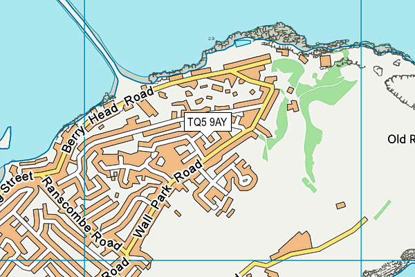 TQ5 9AY map - OS VectorMap District (Ordnance Survey)