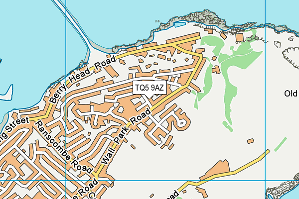 TQ5 9AZ map - OS VectorMap District (Ordnance Survey)