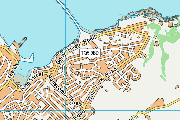 TQ5 9BD map - OS VectorMap District (Ordnance Survey)
