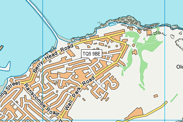 TQ5 9BE map - OS VectorMap District (Ordnance Survey)