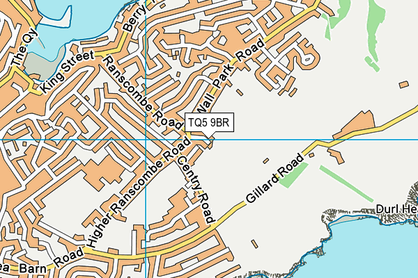 TQ5 9BR map - OS VectorMap District (Ordnance Survey)