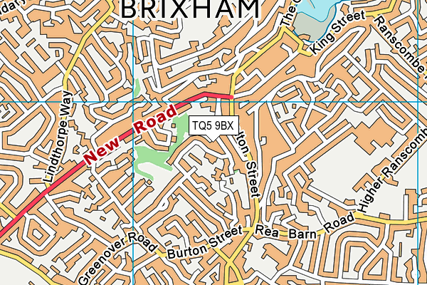 TQ5 9BX map - OS VectorMap District (Ordnance Survey)