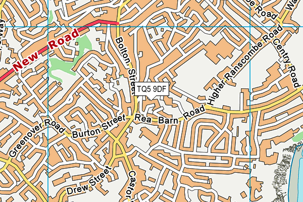 TQ5 9DF map - OS VectorMap District (Ordnance Survey)