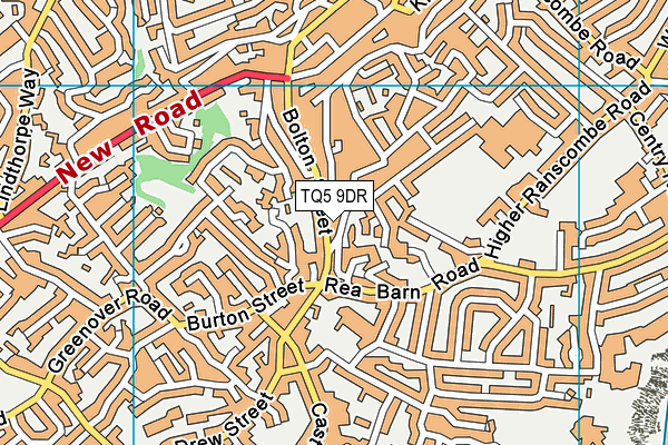 TQ5 9DR map - OS VectorMap District (Ordnance Survey)