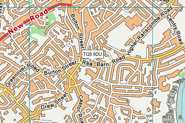 TQ5 9DU map - OS VectorMap District (Ordnance Survey)