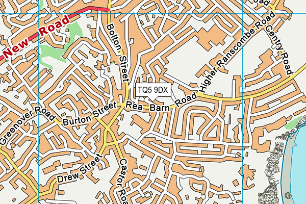 TQ5 9DX map - OS VectorMap District (Ordnance Survey)