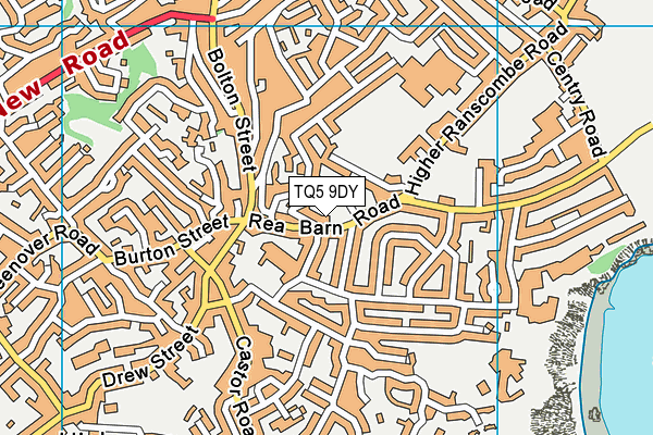 TQ5 9DY map - OS VectorMap District (Ordnance Survey)
