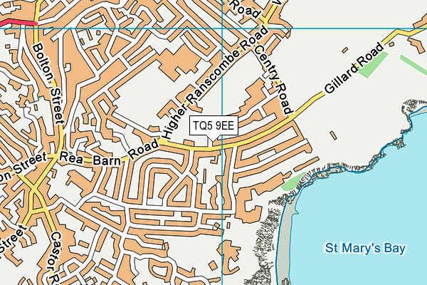 TQ5 9EE map - OS VectorMap District (Ordnance Survey)