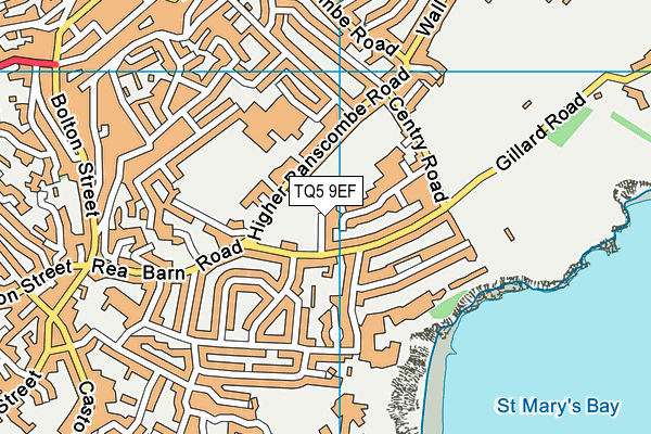 TQ5 9EF map - OS VectorMap District (Ordnance Survey)