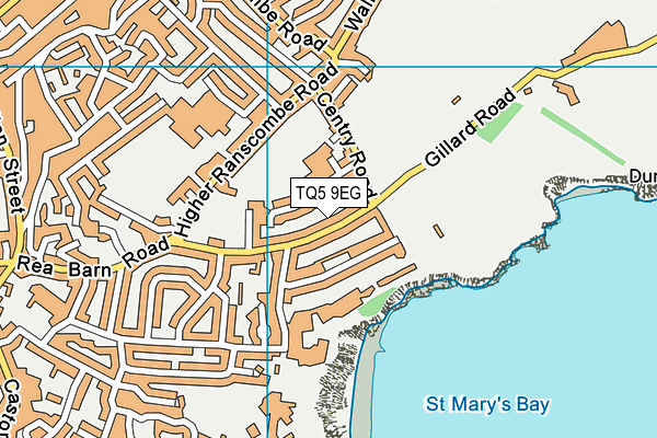 TQ5 9EG map - OS VectorMap District (Ordnance Survey)