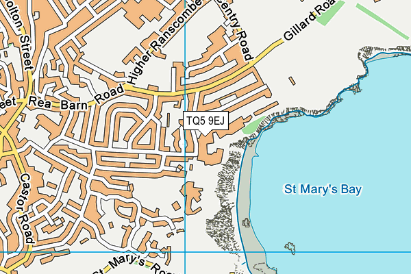 TQ5 9EJ map - OS VectorMap District (Ordnance Survey)