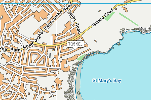 TQ5 9EL map - OS VectorMap District (Ordnance Survey)