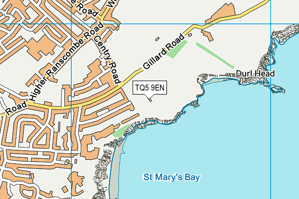 TQ5 9EN map - OS VectorMap District (Ordnance Survey)
