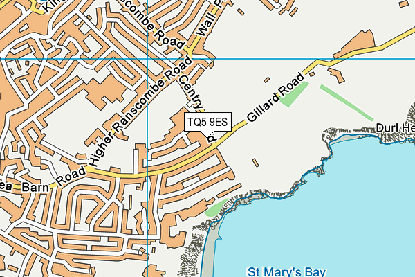TQ5 9ES map - OS VectorMap District (Ordnance Survey)