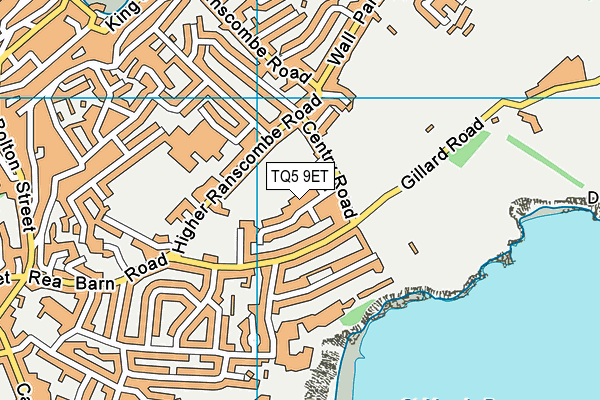 TQ5 9ET map - OS VectorMap District (Ordnance Survey)