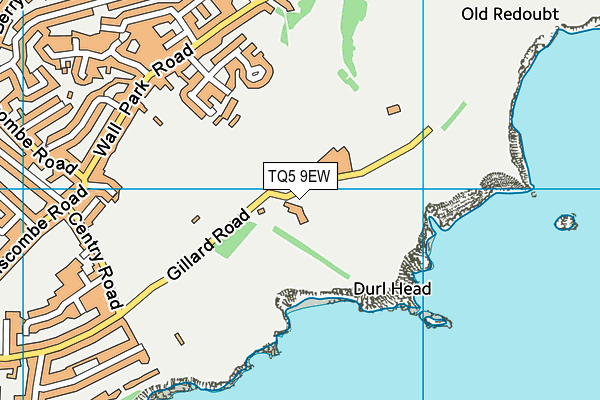 Centry Road map (TQ5 9EW) - OS VectorMap District (Ordnance Survey)