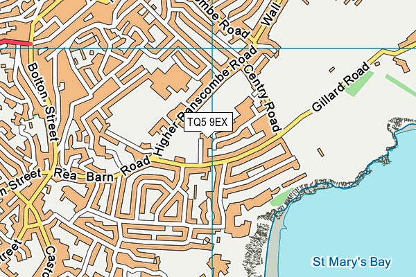 TQ5 9EX map - OS VectorMap District (Ordnance Survey)
