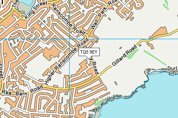 TQ5 9EY map - OS VectorMap District (Ordnance Survey)