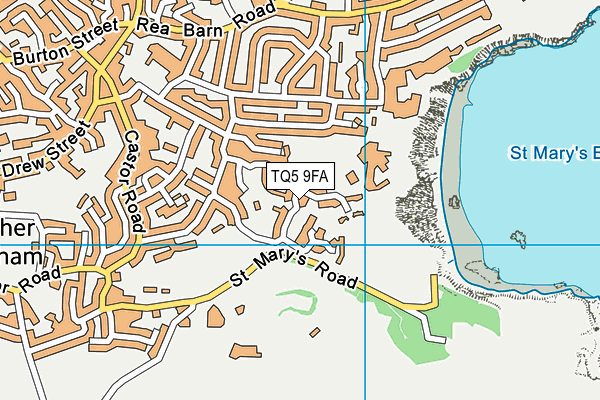TQ5 9FA map - OS VectorMap District (Ordnance Survey)