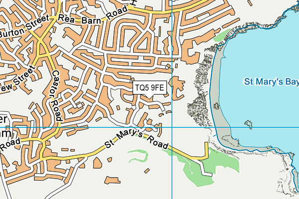 TQ5 9FE map - OS VectorMap District (Ordnance Survey)
