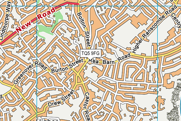 TQ5 9FG map - OS VectorMap District (Ordnance Survey)