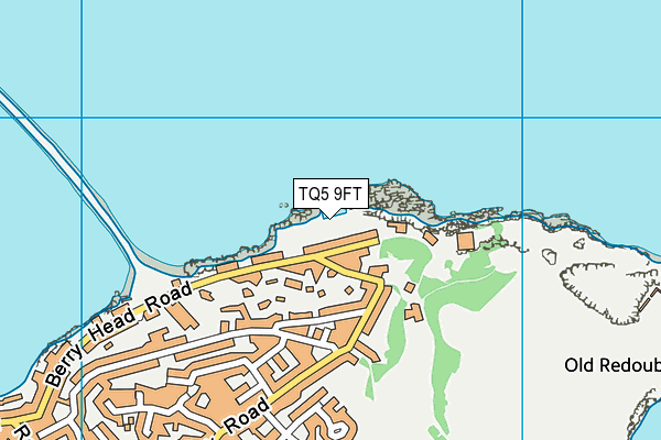 Shoalstone Pool map (TQ5 9FT) - OS VectorMap District (Ordnance Survey)