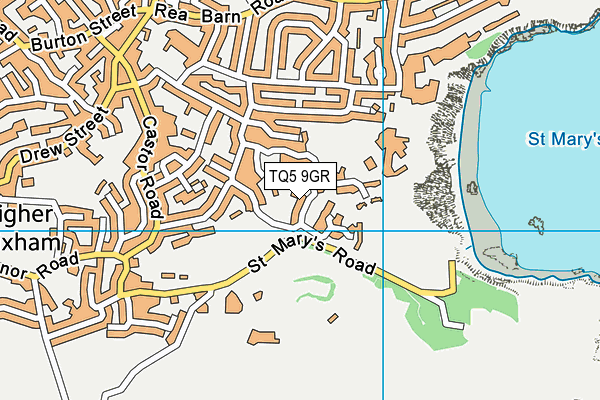TQ5 9GR map - OS VectorMap District (Ordnance Survey)