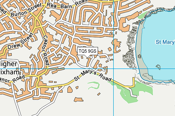 TQ5 9GS map - OS VectorMap District (Ordnance Survey)