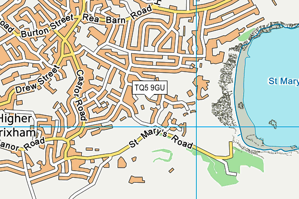 TQ5 9GU map - OS VectorMap District (Ordnance Survey)
