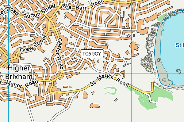 TQ5 9GY map - OS VectorMap District (Ordnance Survey)