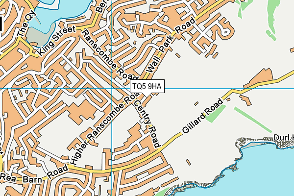 TQ5 9HA map - OS VectorMap District (Ordnance Survey)
