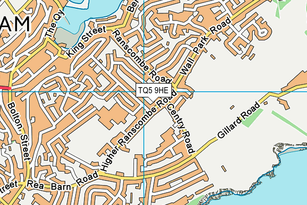 TQ5 9HE map - OS VectorMap District (Ordnance Survey)