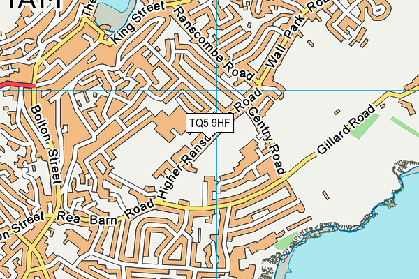 Brixham College map (TQ5 9HF) - OS VectorMap District (Ordnance Survey)