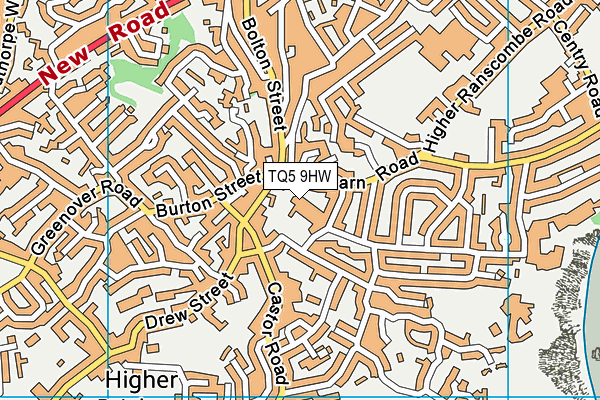 TQ5 9HW map - OS VectorMap District (Ordnance Survey)
