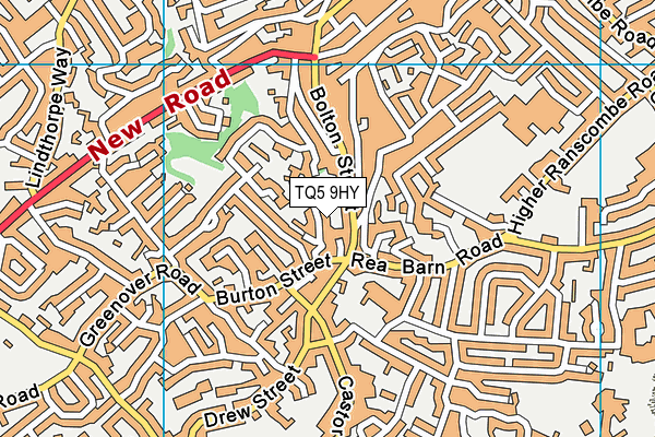 TQ5 9HY map - OS VectorMap District (Ordnance Survey)