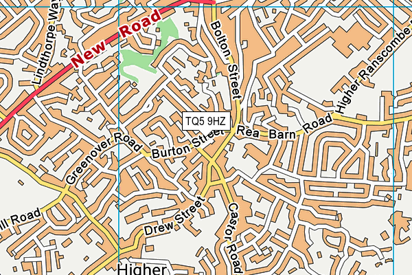 TQ5 9HZ map - OS VectorMap District (Ordnance Survey)