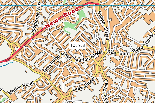 TQ5 9JB map - OS VectorMap District (Ordnance Survey)