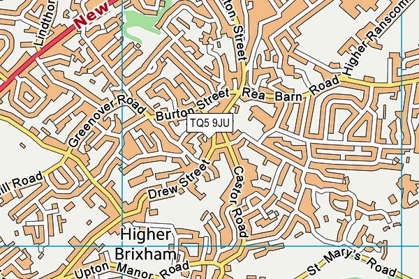 TQ5 9JU map - OS VectorMap District (Ordnance Survey)