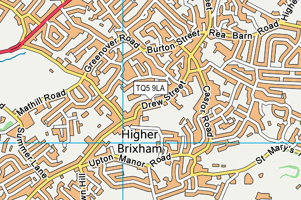 TQ5 9LA map - OS VectorMap District (Ordnance Survey)