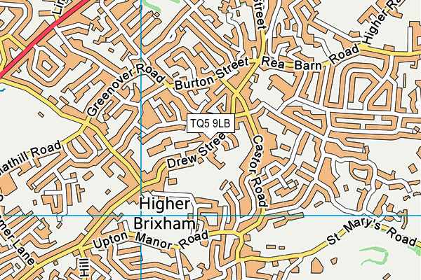 TQ5 9LB map - OS VectorMap District (Ordnance Survey)