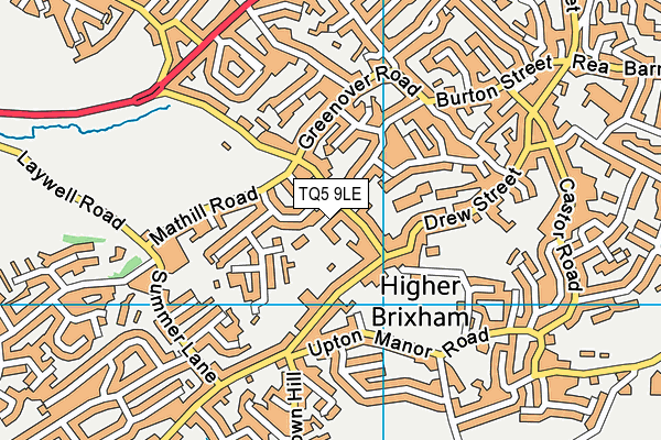 TQ5 9LE map - OS VectorMap District (Ordnance Survey)