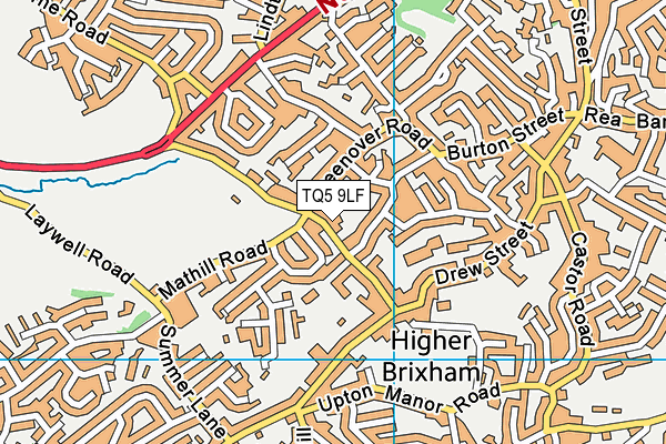 TQ5 9LF map - OS VectorMap District (Ordnance Survey)