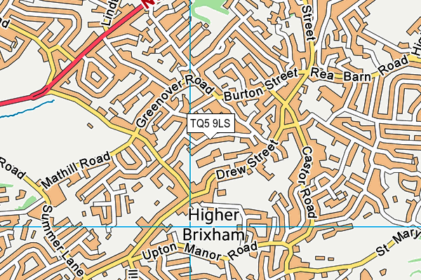 TQ5 9LS map - OS VectorMap District (Ordnance Survey)