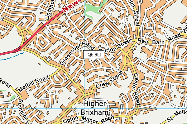 TQ5 9LT map - OS VectorMap District (Ordnance Survey)