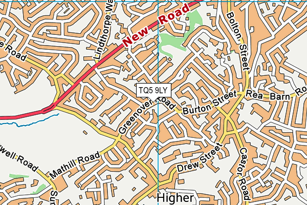 TQ5 9LY map - OS VectorMap District (Ordnance Survey)