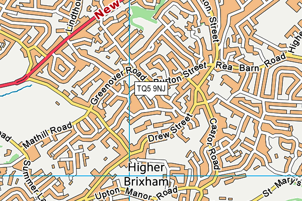 TQ5 9NJ map - OS VectorMap District (Ordnance Survey)