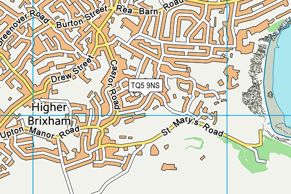 TQ5 9NS map - OS VectorMap District (Ordnance Survey)
