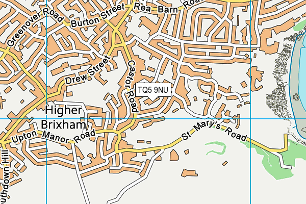 TQ5 9NU map - OS VectorMap District (Ordnance Survey)